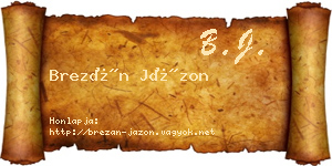 Brezán Jázon névjegykártya
